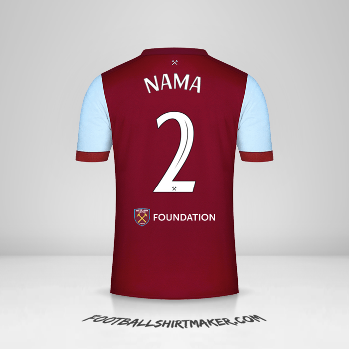Jersey West Ham United FC Cup 2023/2024 -  nama - 2
