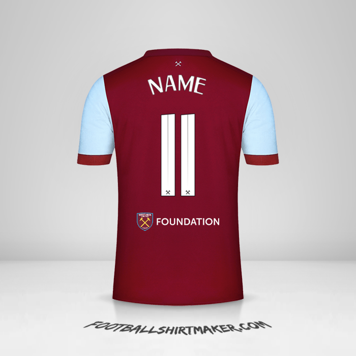 Trikot West Ham United FC Cup 2023/2024 -  name - 11