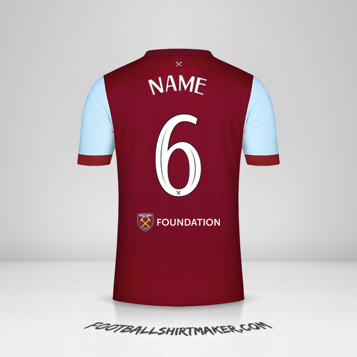 Trikot West Ham United FC Cup 2023/2024 -  name - 6