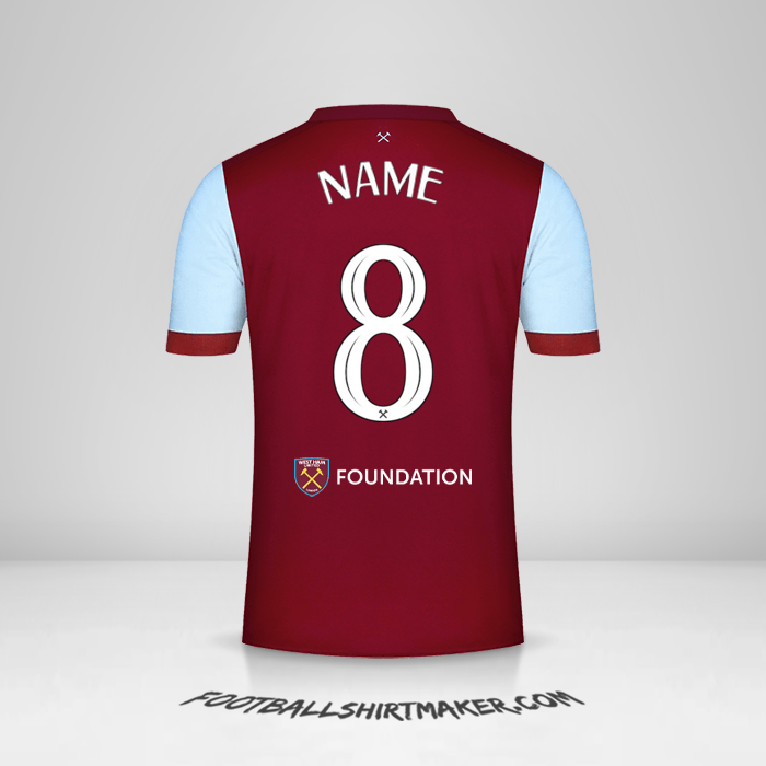 Jersey West Ham United FC Cup 2023/2024 -  name - 8