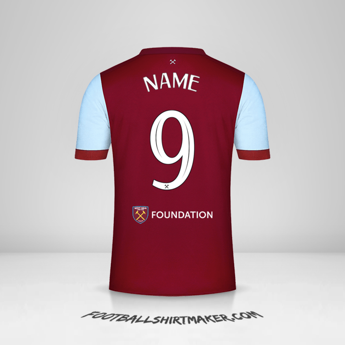 Trikot West Ham United FC Cup 2023/2024 -  name - 9