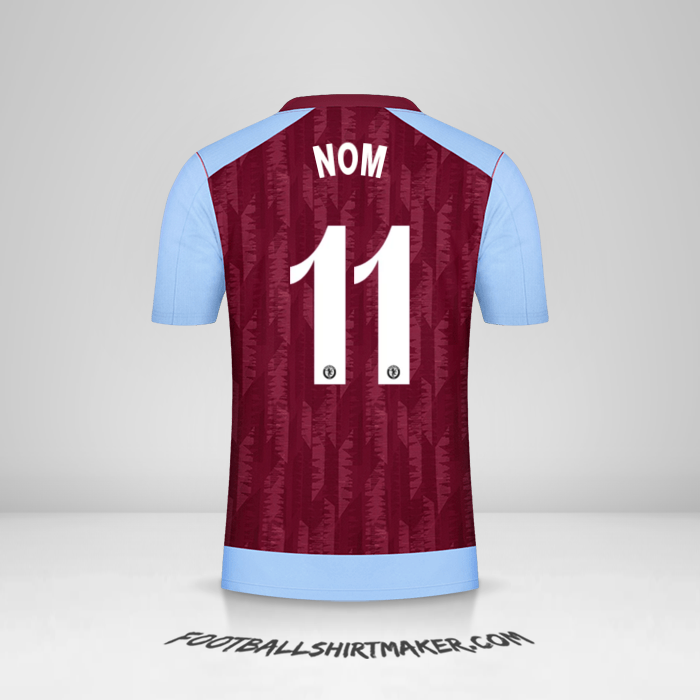 Maillot Aston Villa FC Cup 2023/2024 -  nom - 11