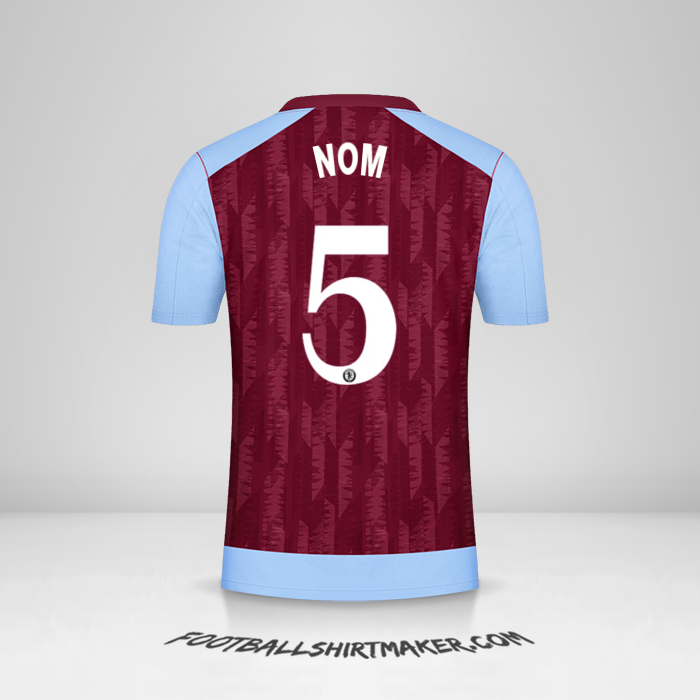 Maillot Aston Villa FC Cup 2023/2024 -  nom - 5
