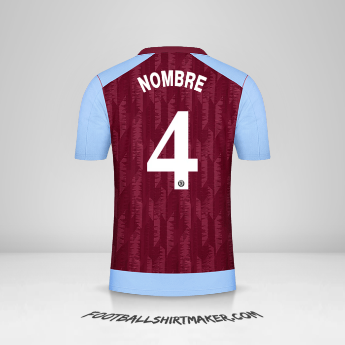 Jersey Aston Villa FC Cup 2023/2024 -  nombre - 4