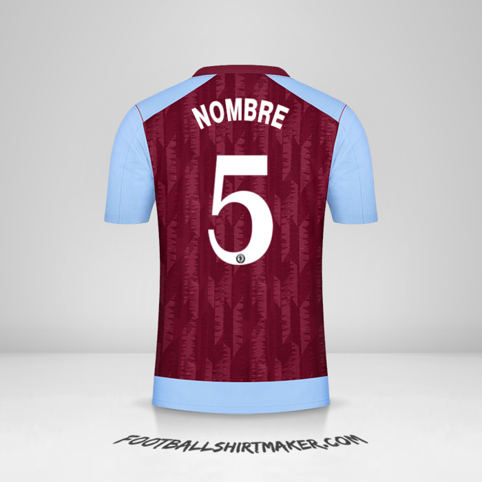 Camiseta Aston Villa FC Cup 2023/2024 -  nombre - 5