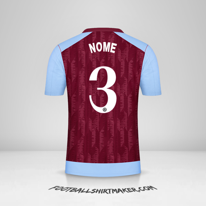 Camisa Aston Villa FC Cup 2023/2024 -  nome - 3