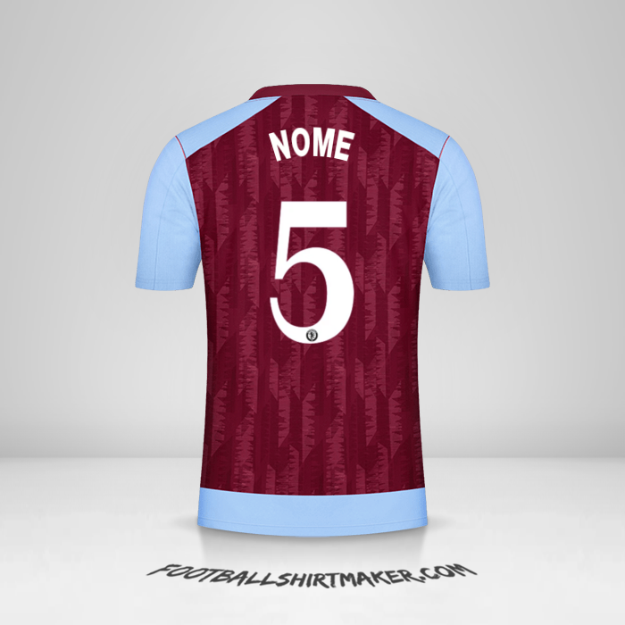 Camisa Aston Villa FC Cup 2023/2024 -  nome - 5