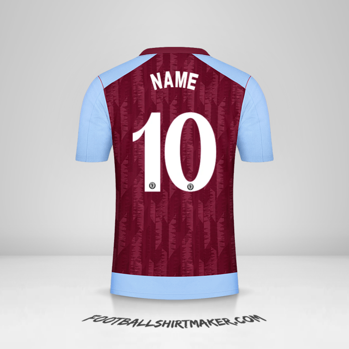 Trikot Aston Villa FC Cup 2023/2024 -  name - 10