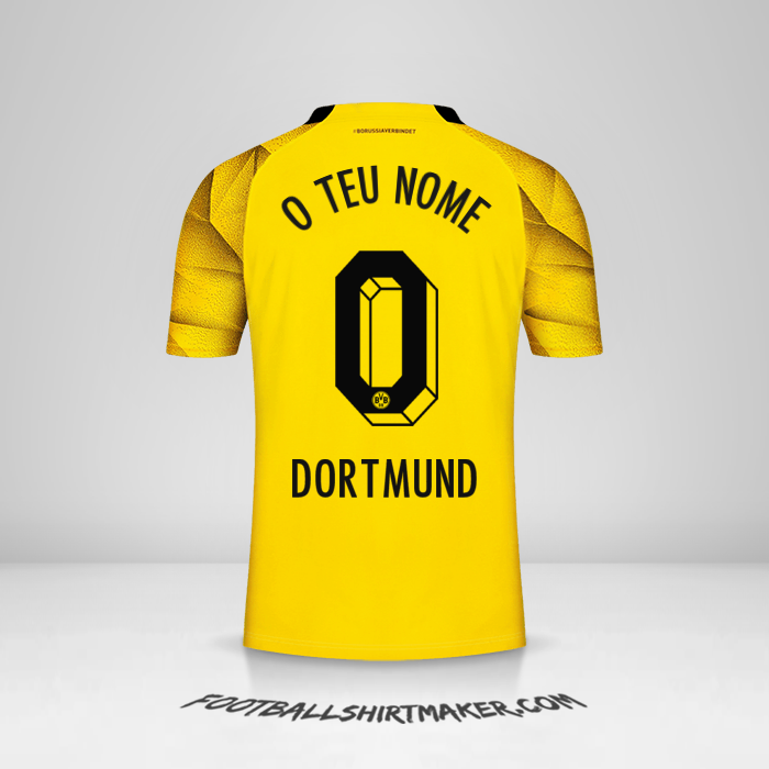Camisola Borussia Dortmund Cup 2023/2024 -  o teu nome - 0