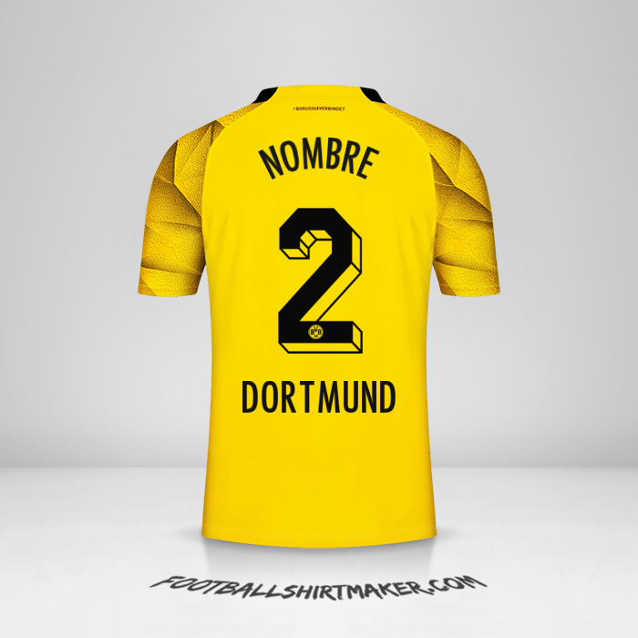 Camiseta Borussia Dortmund Cup 2023/2024 -  nombre - 2