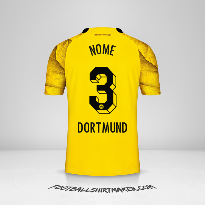 Camisa Borussia Dortmund Cup 2023/2024 -  nome - 3