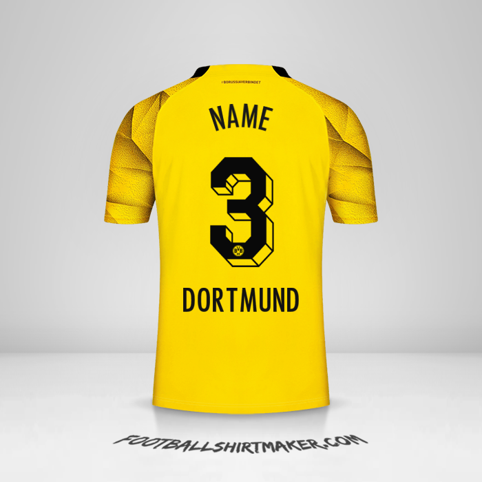 Trikot Borussia Dortmund Cup 2023/2024 -  name - 3