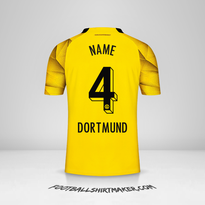 Trikot Borussia Dortmund Cup 2023/2024 -  name - 4