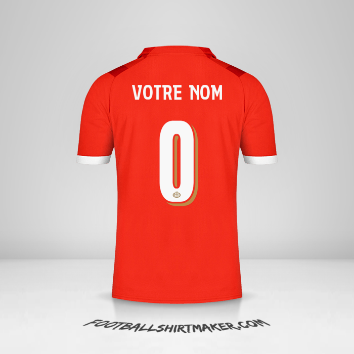 Maillot PSV Cup 2023/2024 -  votre nom - 0