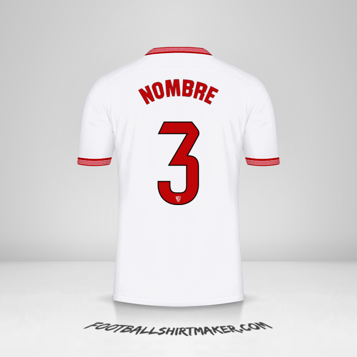 Camiseta Sevilla FC 2023/2024 -  nombre - 3