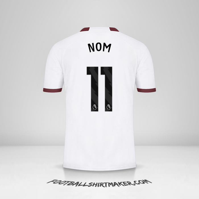 Maillot Manchester City 2023/2024 Extérieur -  nom - 11