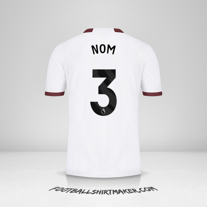 Maillot Manchester City 2023/2024 Extérieur -  nom - 3