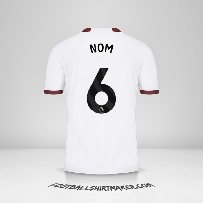 Maillot Manchester City 2023/2024 Extérieur -  nom - 6