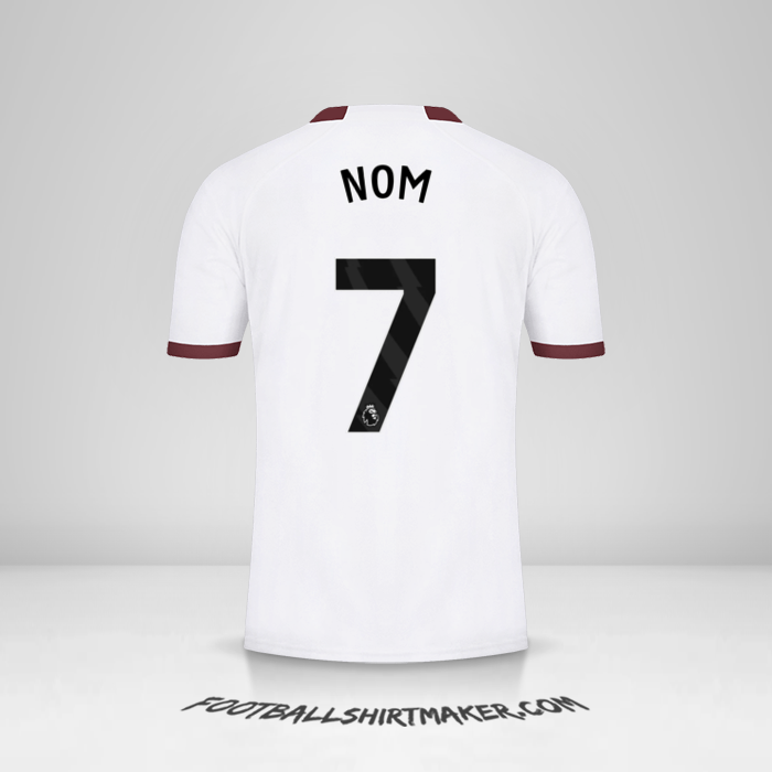 Maillot Manchester City 2023/2024 Extérieur -  nom - 7