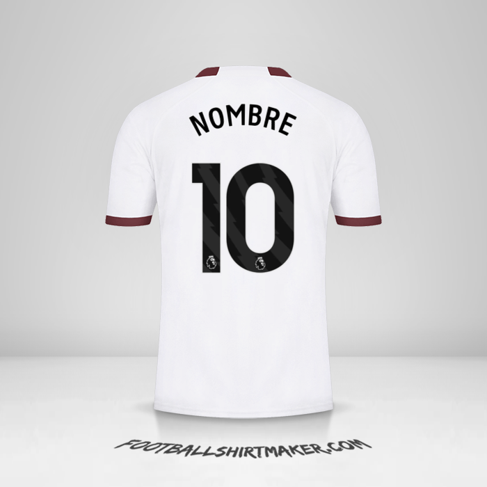 Camiseta Manchester City 2023/2024 Visita -  nombre - 10
