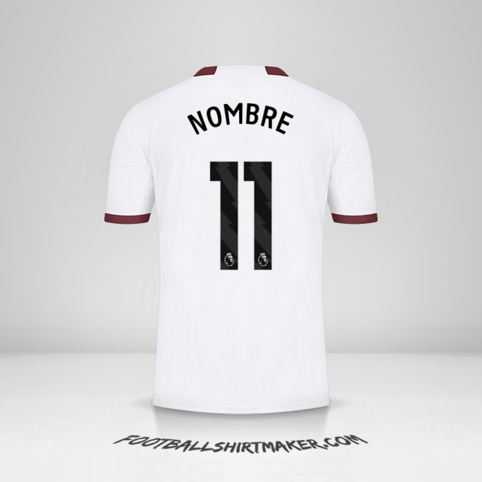 Jersey Manchester City 2023/2024 Visita -  nombre - 11