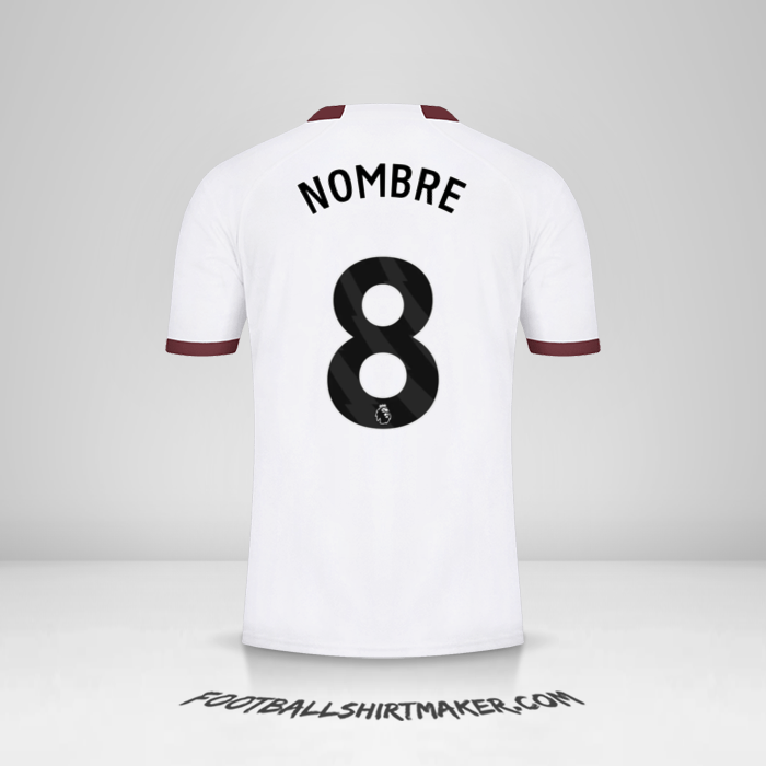 Jersey Manchester City 2023/2024 Visita -  nombre - 8