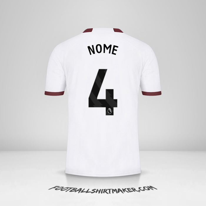 Maglia Manchester City 2023/2024 Seconda -  nome - 4