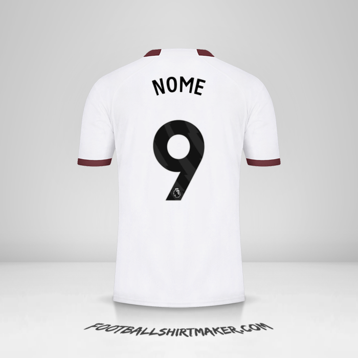 Maglia Manchester City 2023/2024 Seconda -  nome - 9