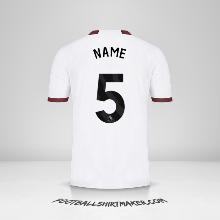 Trikot Manchester City 2023/2024 Auswärts -  name - 5
