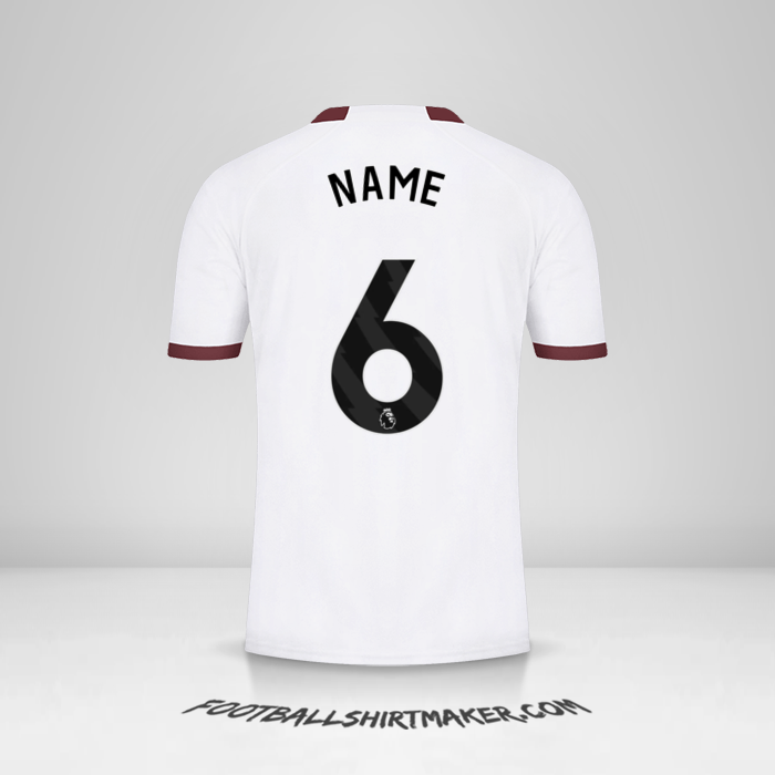 Trikot Manchester City 2023/2024 Auswärts -  name - 6