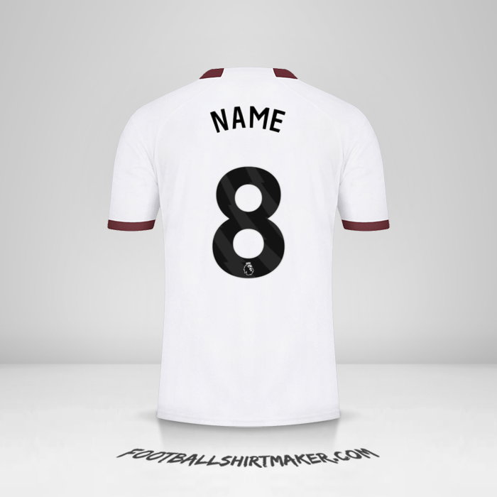 Trikot Manchester City 2023/2024 Auswärts -  name - 8