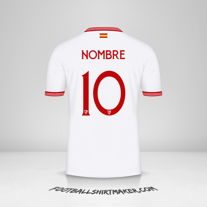 Jersey Sevilla FC Cup 2023/2024 -  nombre - 10