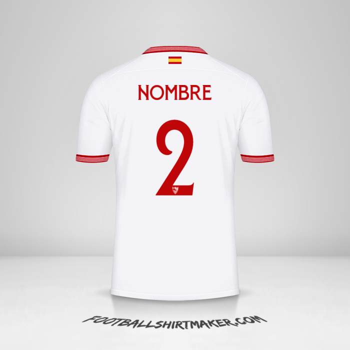 Jersey Sevilla FC Cup 2023/2024 -  nombre - 2