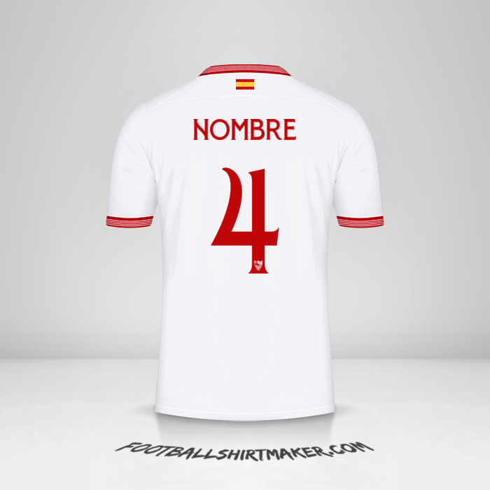 Jersey Sevilla FC Cup 2023/2024 -  nombre - 4