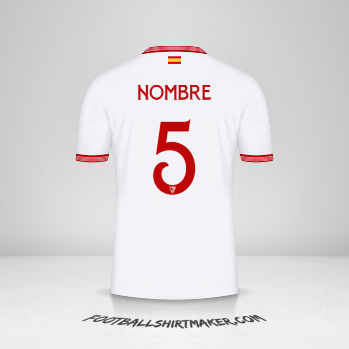 Jersey Sevilla FC Cup 2023/2024 -  nombre - 5
