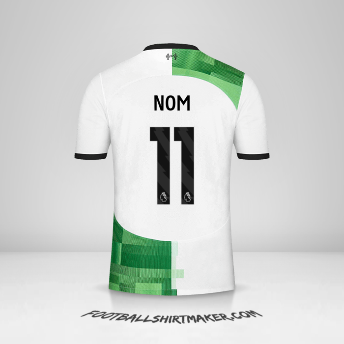 Maillot Liverpool FC 2023/2024 Extérieur -  nom - 11