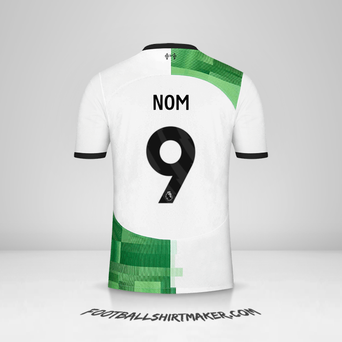Maillot Liverpool FC 2023/2024 Extérieur -  nom - 9