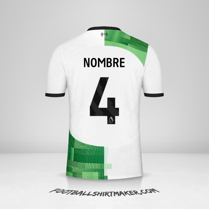 Camiseta Liverpool FC 2023/2024 Visita -  nombre - 4