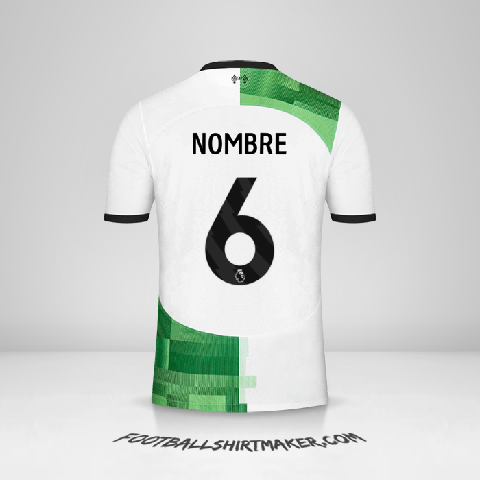 Jersey Liverpool FC 2023/2024 Visita -  nombre - 6