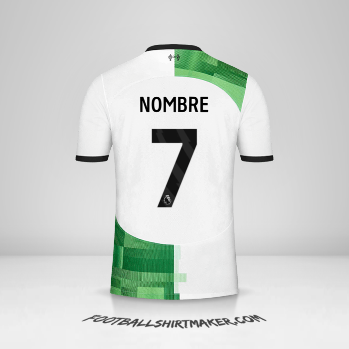 Jersey Liverpool FC 2023/2024 Visita -  nombre - 7