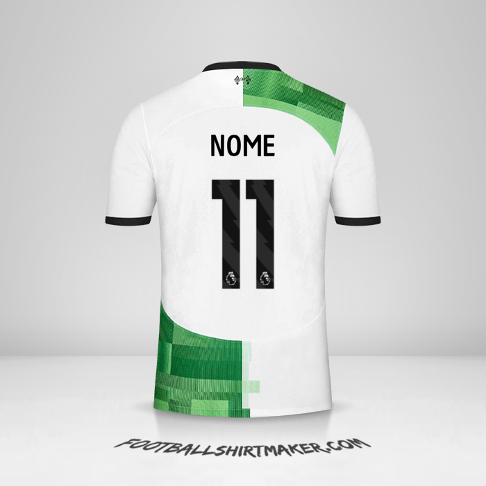 Maglia Liverpool FC 2023/2024 Seconda -  nome - 11