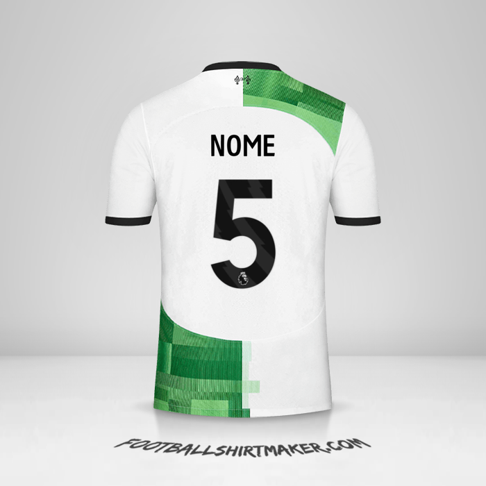 Maglia Liverpool FC 2023/2024 Seconda -  nome - 5