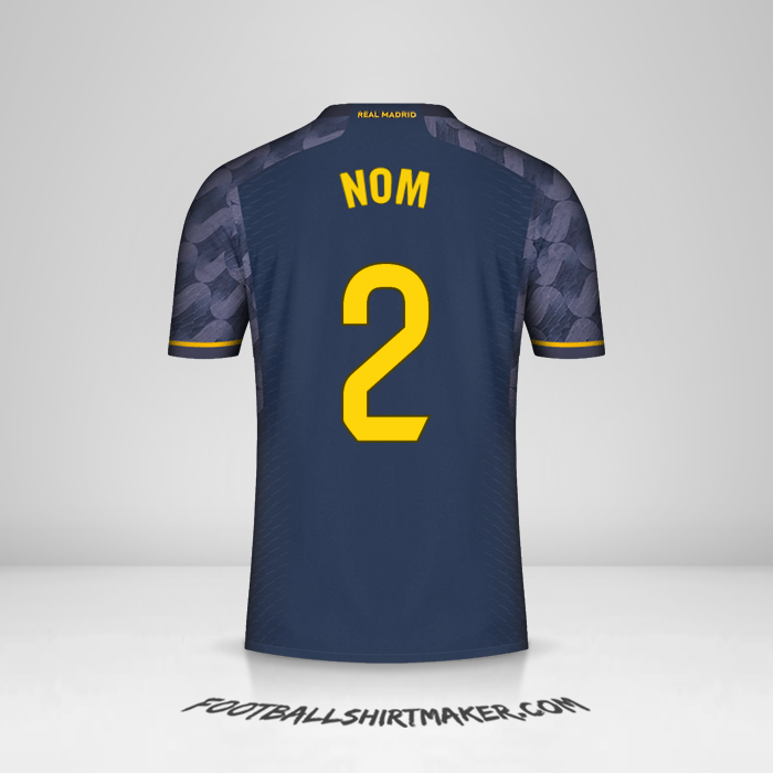 Maillot Real Madrid CF 2023/2024 Extérieur -  nom - 2