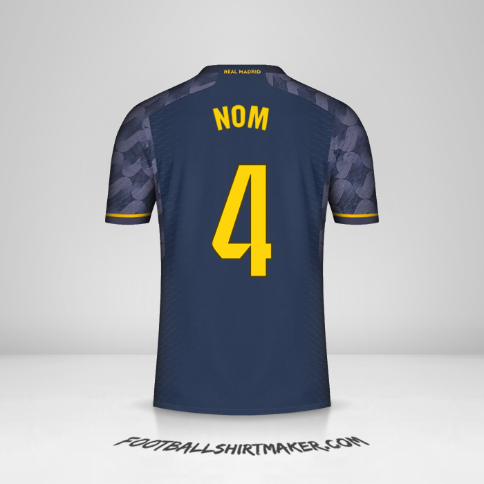 Maillot Real Madrid CF 2023/2024 Extérieur -  nom - 4