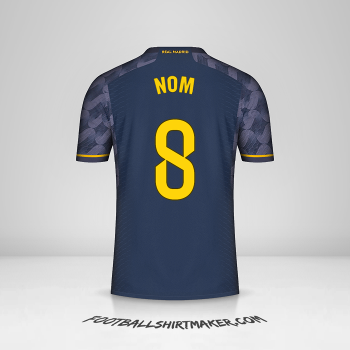 Maillot Real Madrid CF 2023/2024 Extérieur -  nom - 8