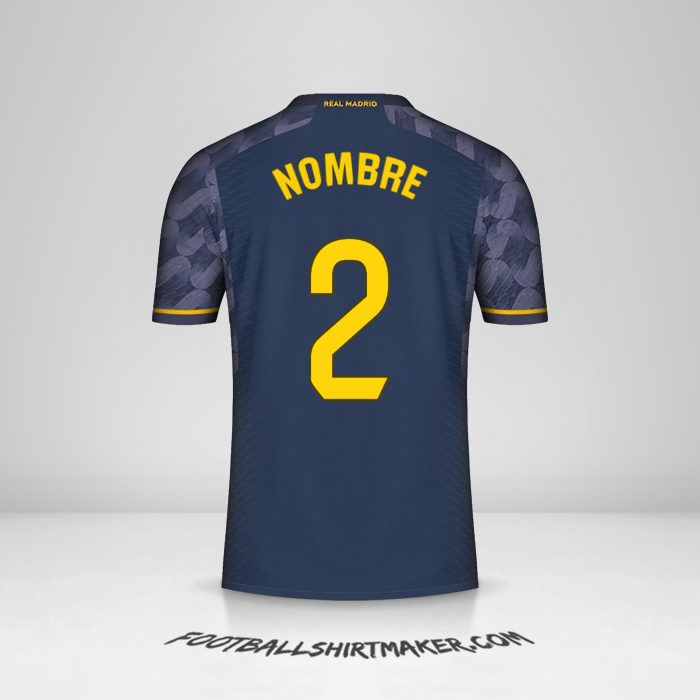 Jersey Real Madrid CF 2023/2024 Visita -  nombre - 2