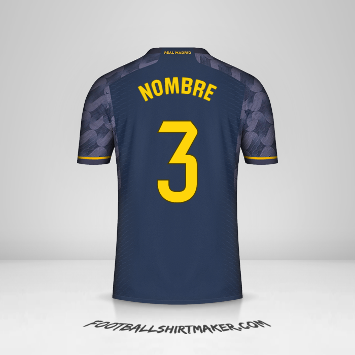 Jersey Real Madrid CF 2023/2024 Visita -  nombre - 3
