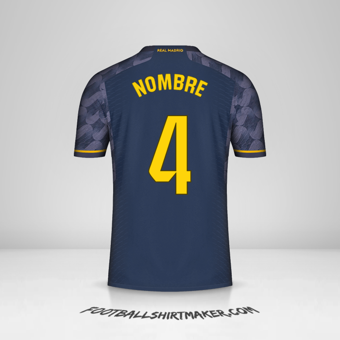 Jersey Real Madrid CF 2023/2024 Visita -  nombre - 4