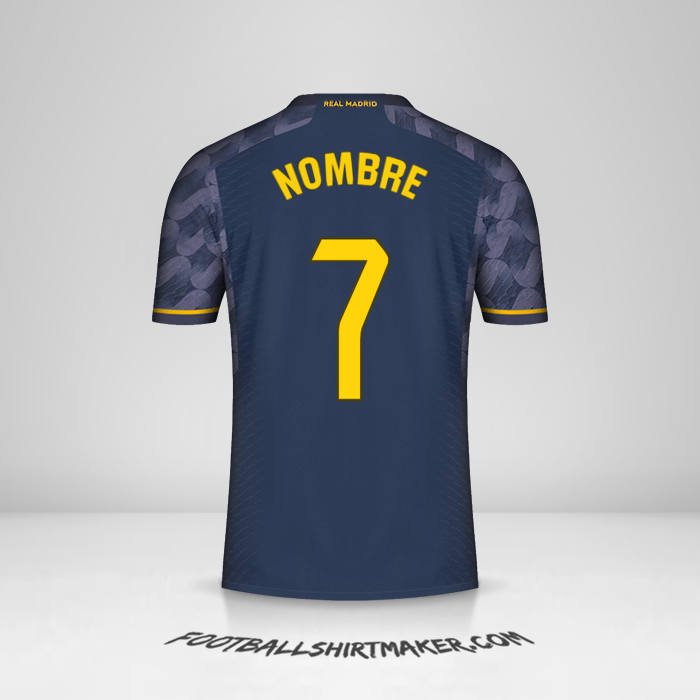 Jersey Real Madrid CF 2023/2024 Visita -  nombre - 7