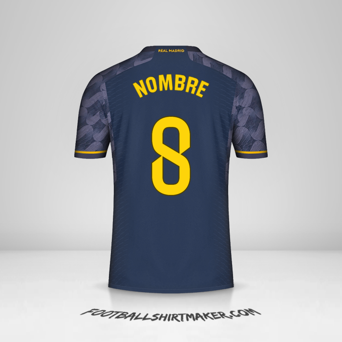 Jersey Real Madrid CF 2023/2024 Visita -  nombre - 8
